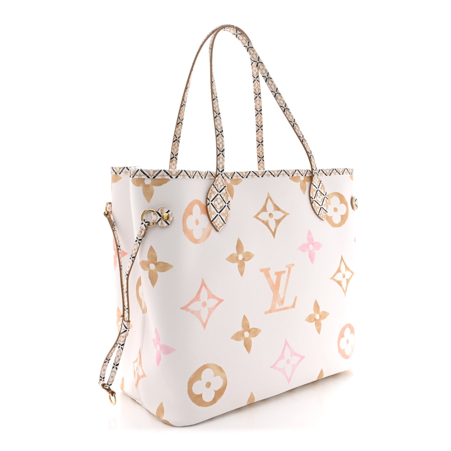 Louis Vuitton Monogram Giant By The Pool 2.0 Neverfull MM Beige 4 of 10