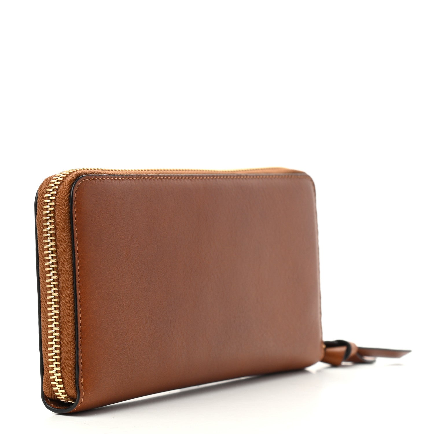 Chloe Calfskin Hudson Zip Around Wallet Caramel 3 of 9