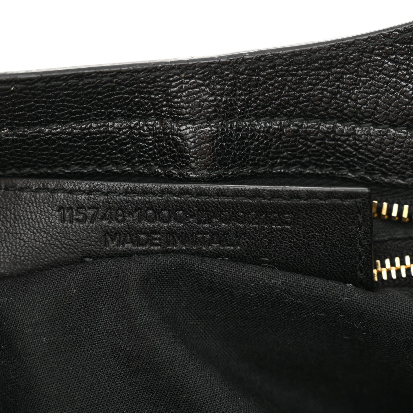 Chevre Gold Metallic Edge Hardware City Black