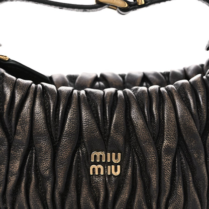 Miu Miu Nappa Matelasse Pouch Sand Coffee 7 of 9