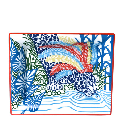 Hermes Porcelain Jaguar Quetzal II Change Tray 1 of 3