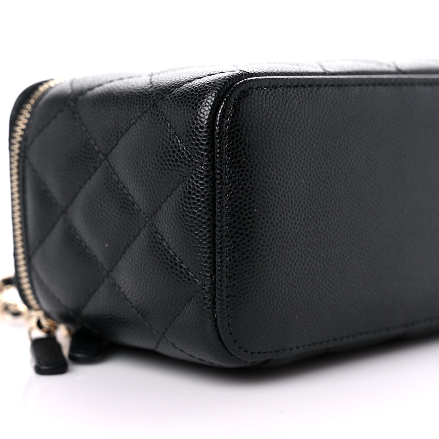 Chanel Caviar Quilted Small Vanity Case With Chain Black 8 of 11
