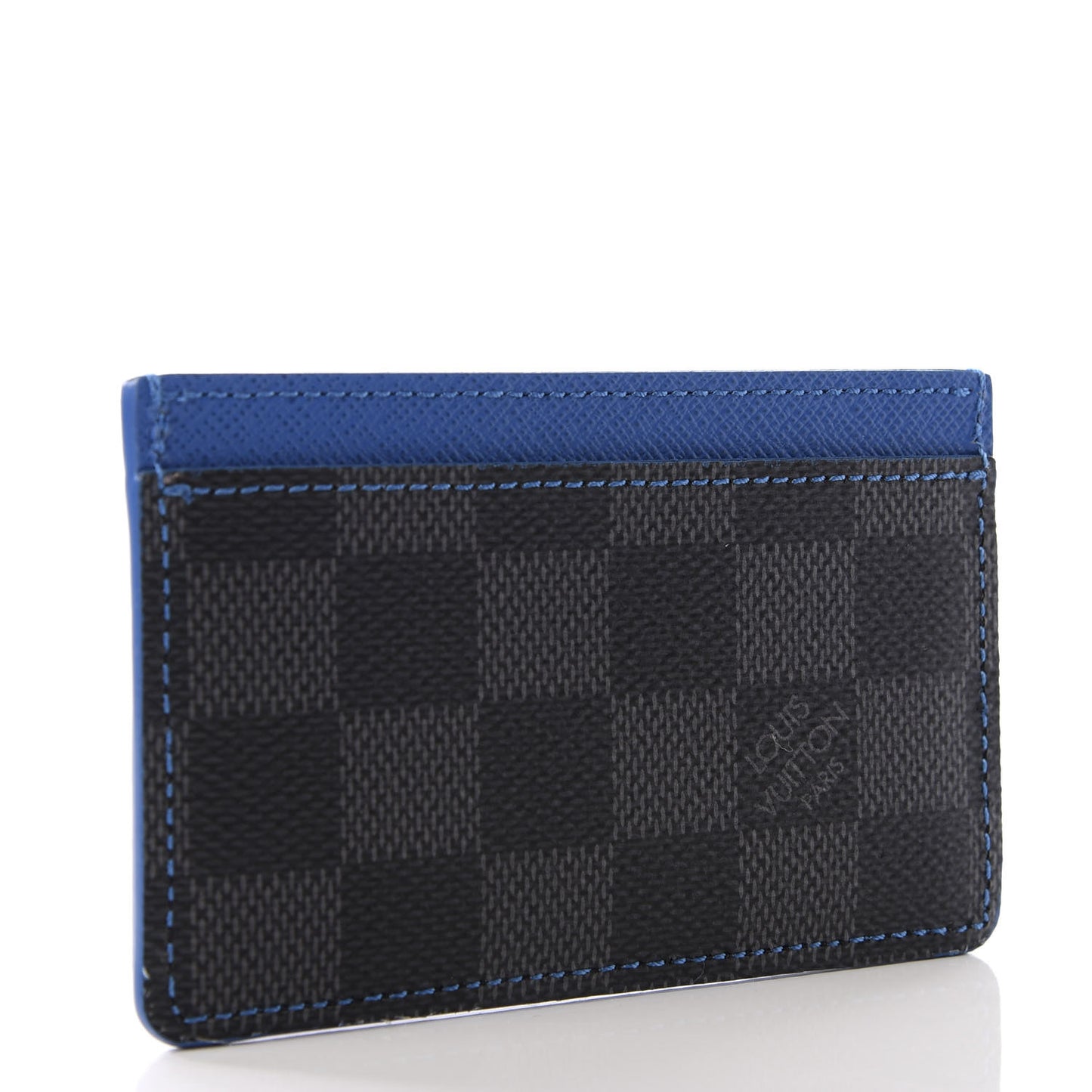 Damier Graphite Card Holder Blue