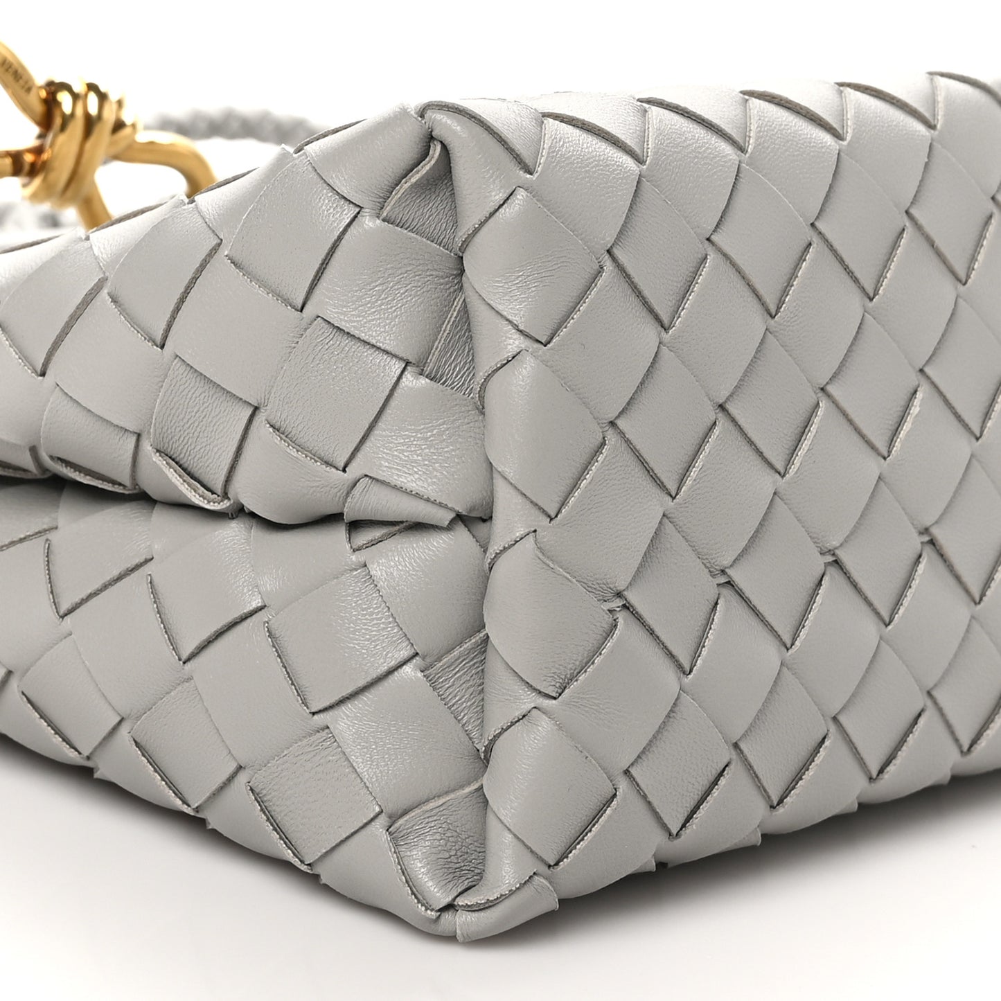 Nappa Intrecciato Small Andiamo Shoulder Bag Sterling