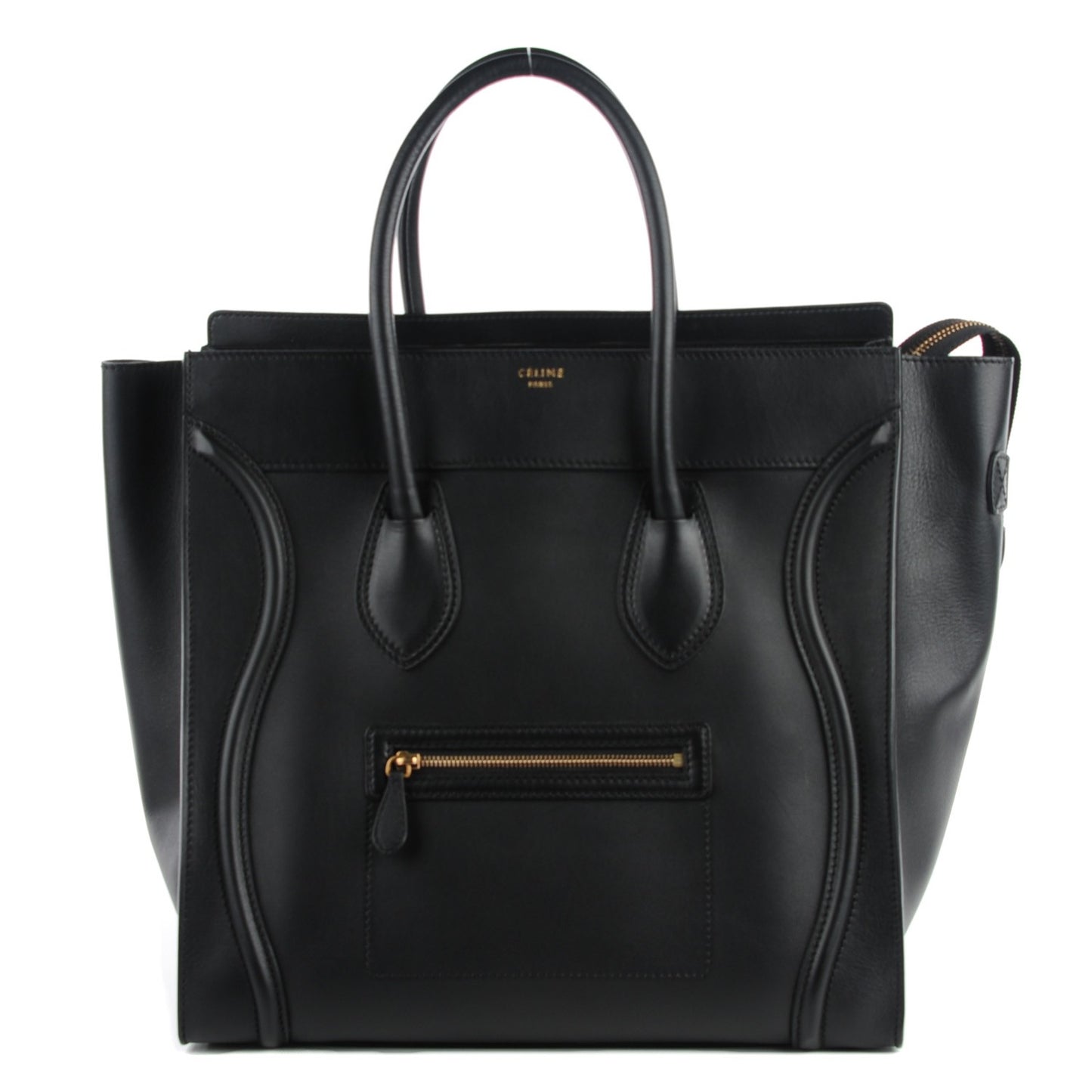 Smooth Calfskin Medium Luggage Black