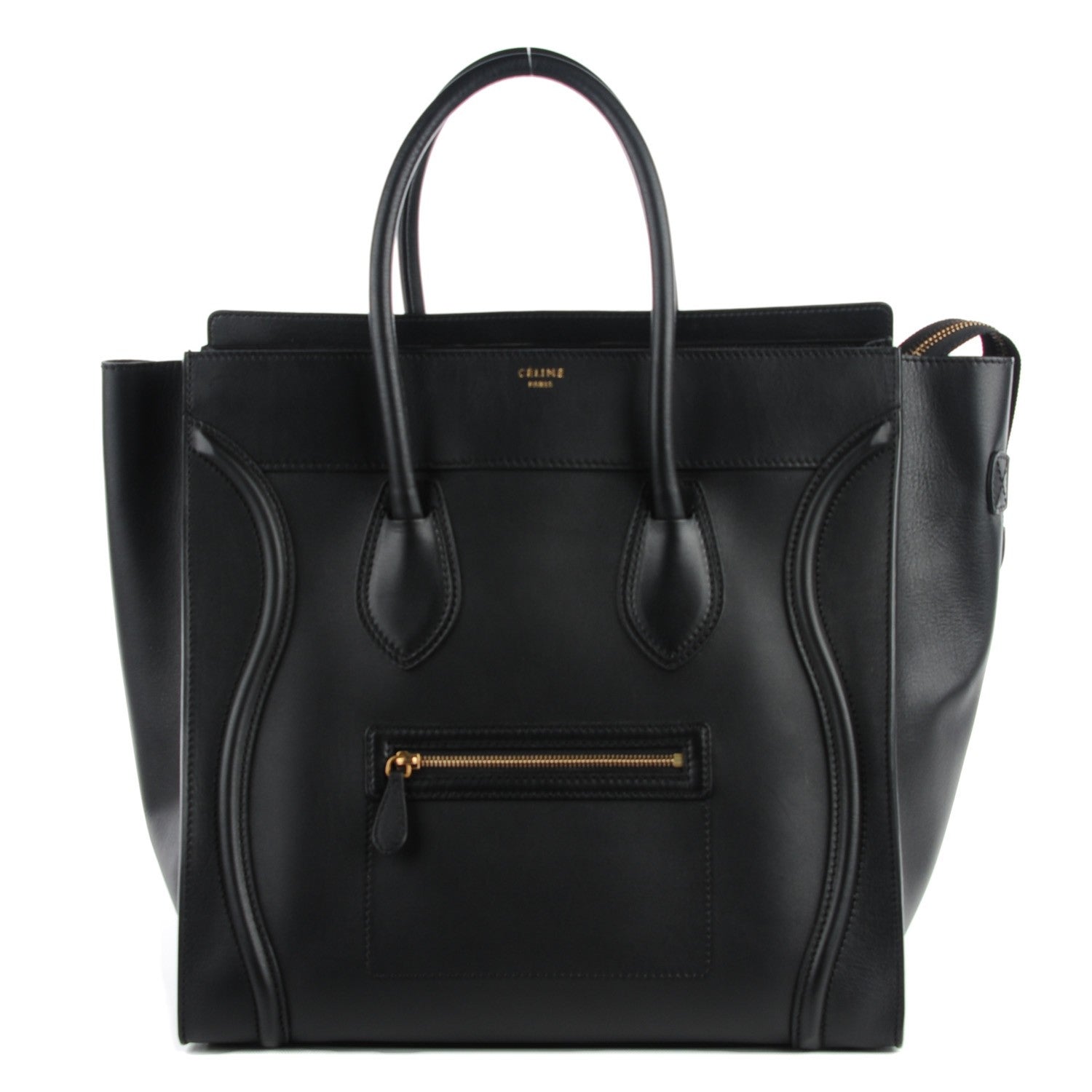 Celine Smooth Calfskin Medium Luggage Black 1 of 8