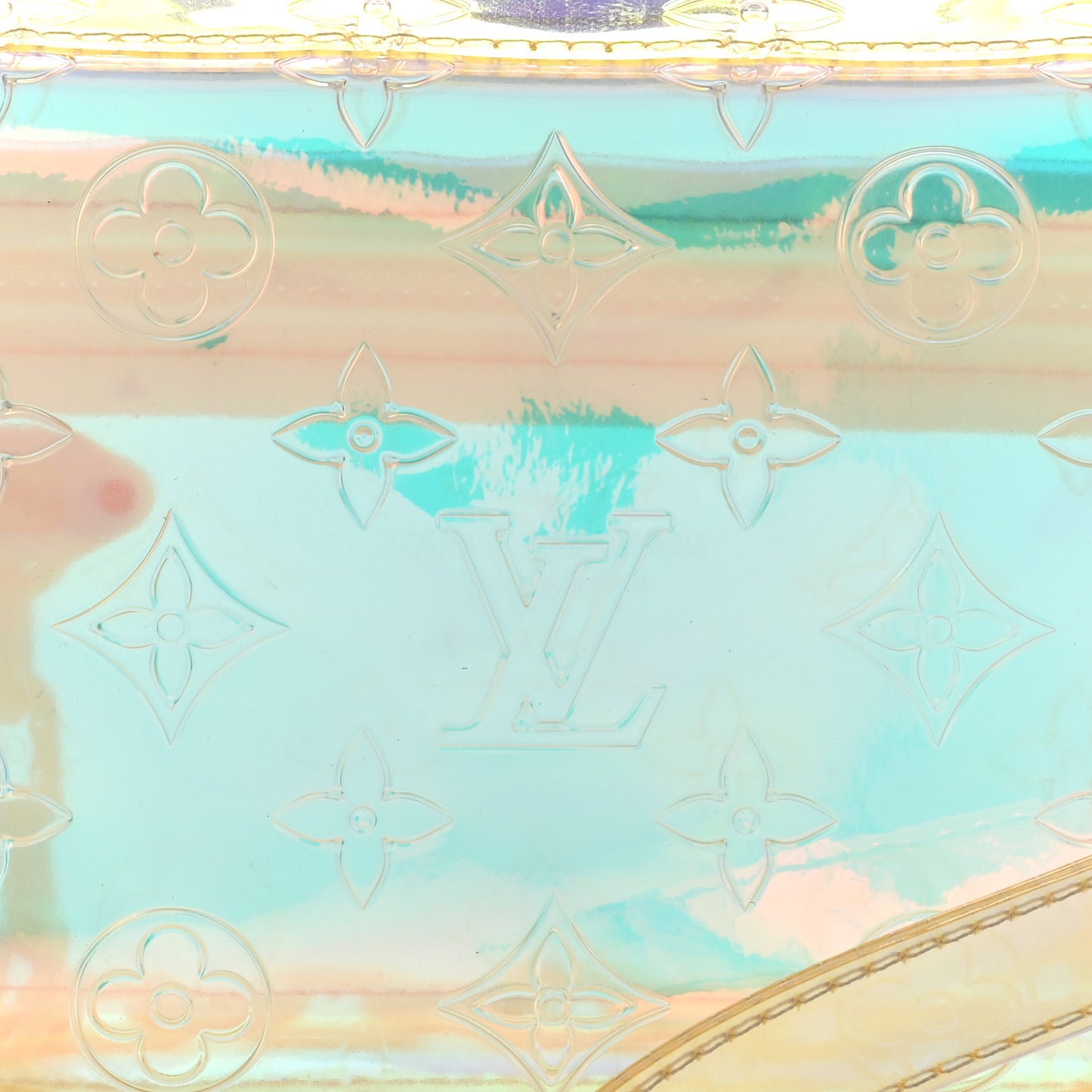 PVC Monogram Pochette Volga Iridescent Prism