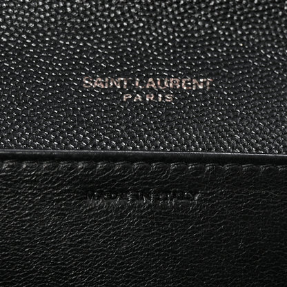 Saint Laurent Grain de Poudre Uptown Chain Wallet Black 8 of 12