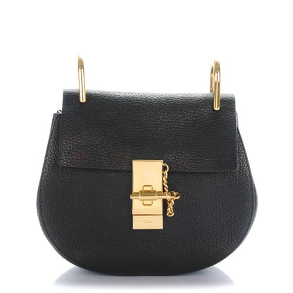 Chloe Grained Lambskin Mini Drew Shoulder Bag Black 1 of 7