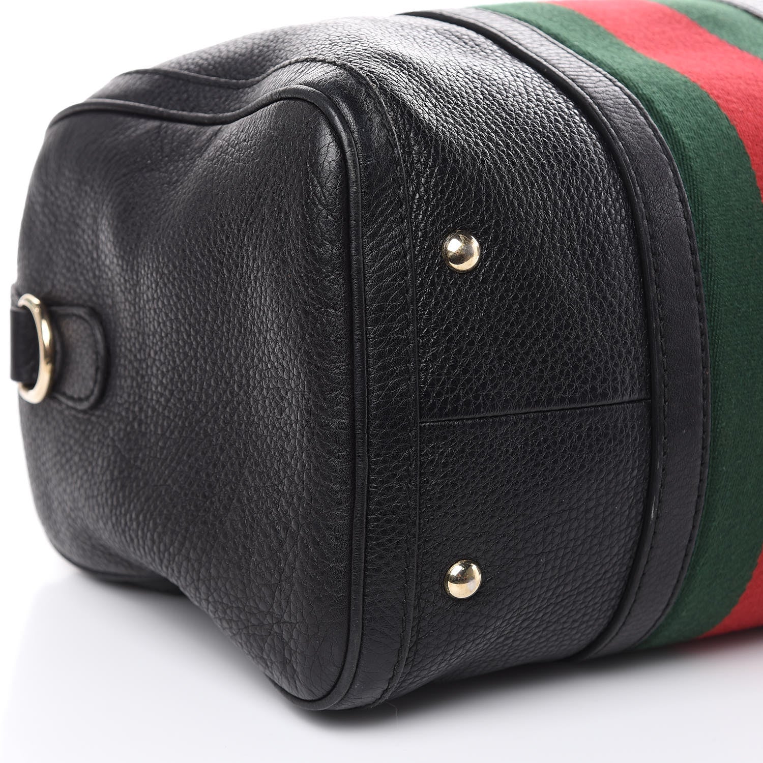 Gucci Calfskin Vintage Web Medium Boston Black 8 of 21