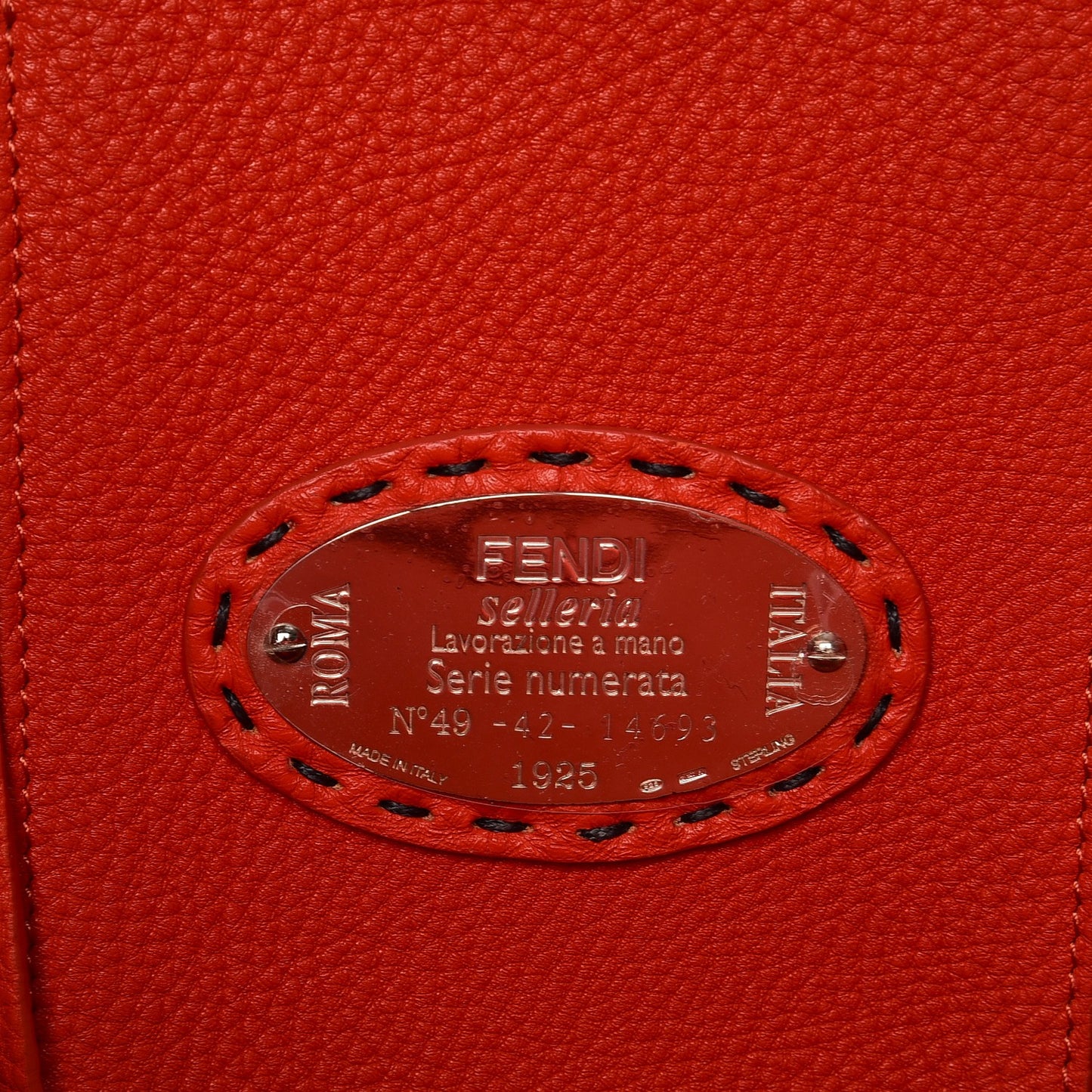 Cuoio Romano Selleria Bi-Color Large Carla Shopping Tote Asfalto Papavero