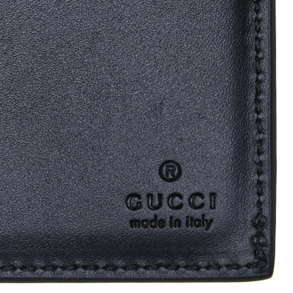 Gucci GG Supreme Monogram Kingsnake Bi-Fold Wallet Black Grey 6 of 7