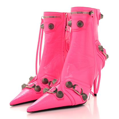 Balenciaga Agneau Arena Cagole 90mm Ankle Boots 35 Fluo Pink 3 of 9