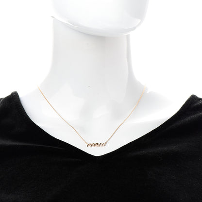 Tiffany 18K Rose Gold Paloma's Graffiti Love and Kisses Pendant Necklace 2 of 6