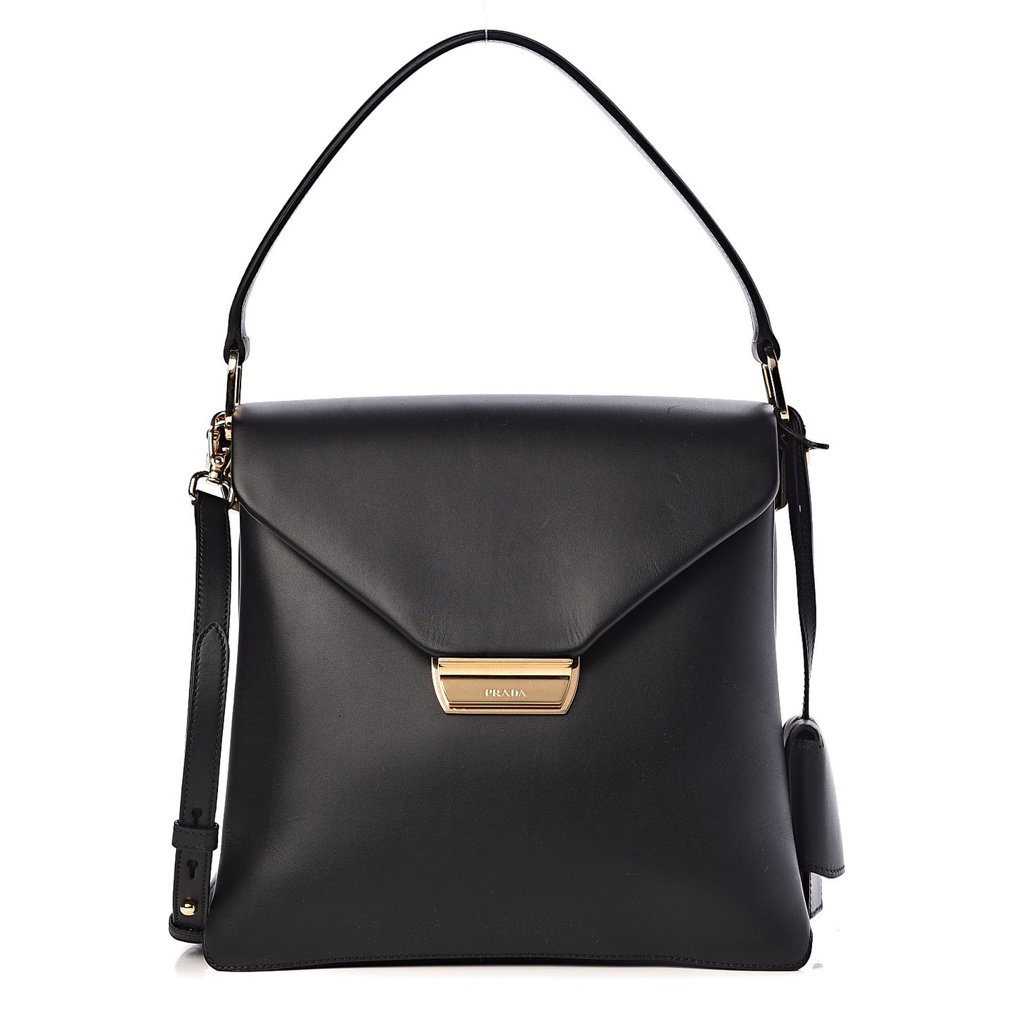 New Calfskin Medium Ingrid Top Handle Bag Black