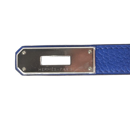 Hermes Taurillon Clemence Kelly Retourne 32 Bleu Electrique 18 of 28