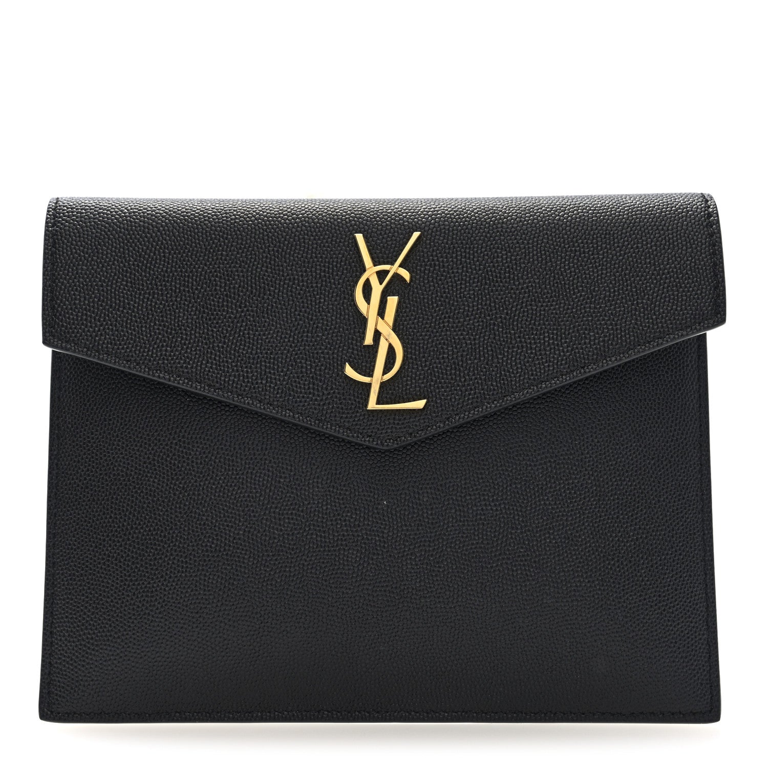 Saint Laurent Grain De Poudre Uptown Baby Pouch Black 1 of 8