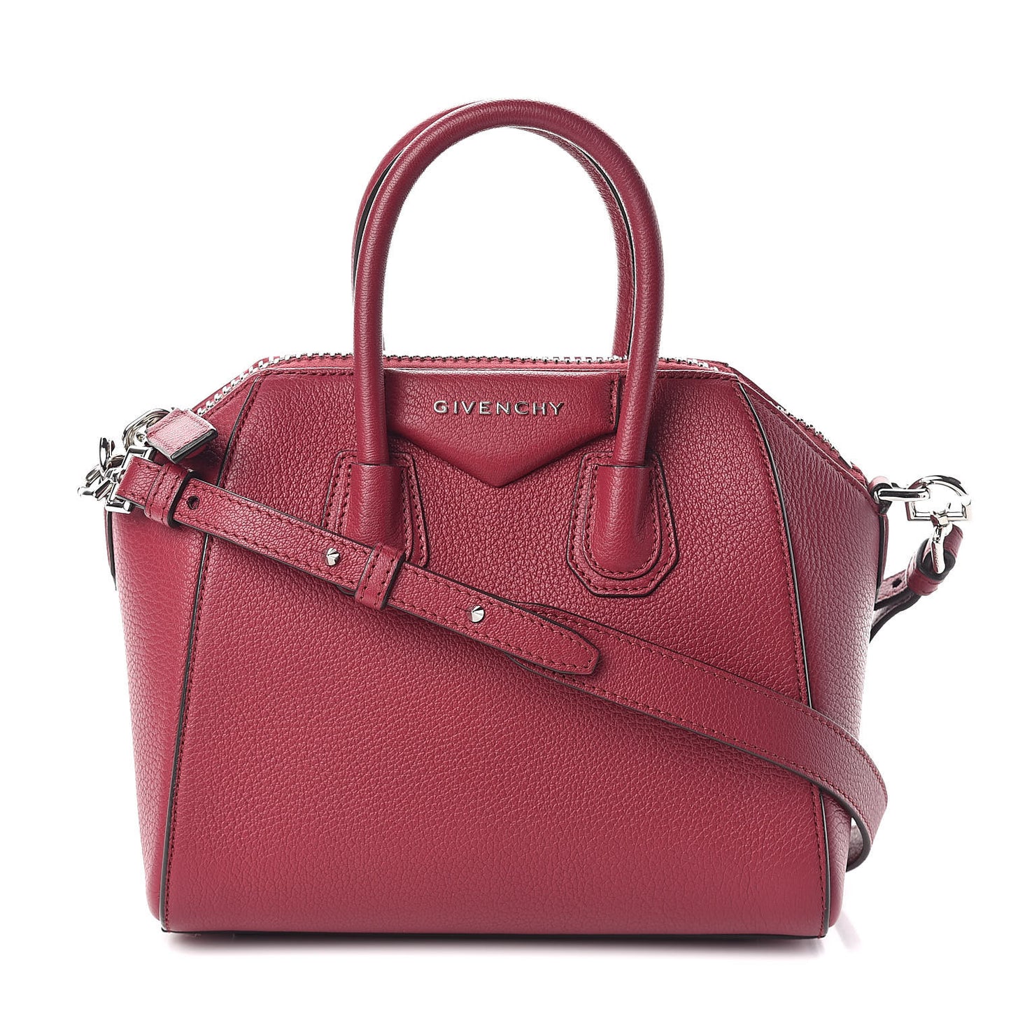 Sugar Goatskin Mini Antigona Fig Pink