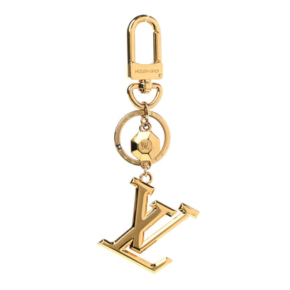 Louis Vuitton LV Facettes Bag Charm Key Holder Gold 1 of 6