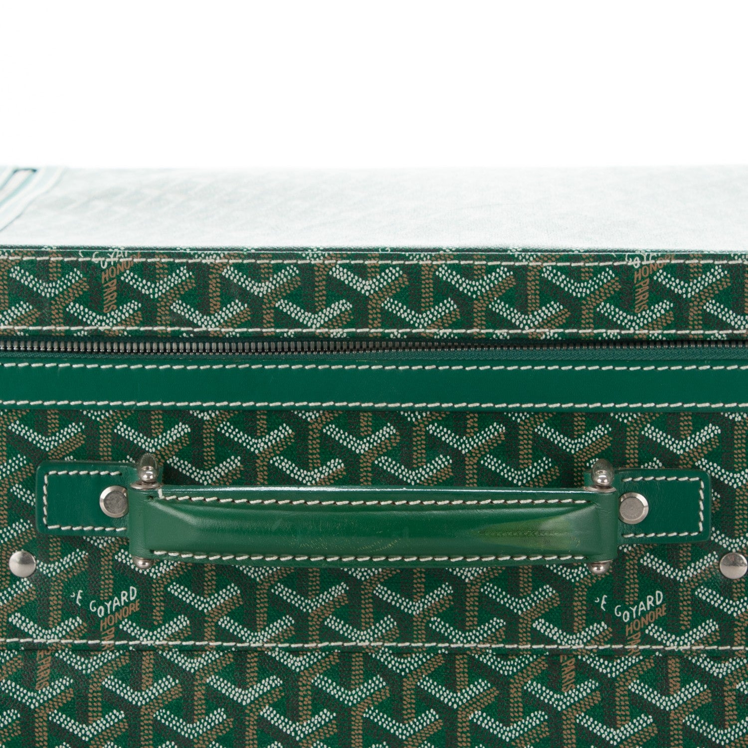 Goyard Goyardine Rolling Suitcase Trolley PM Green 10 of 10