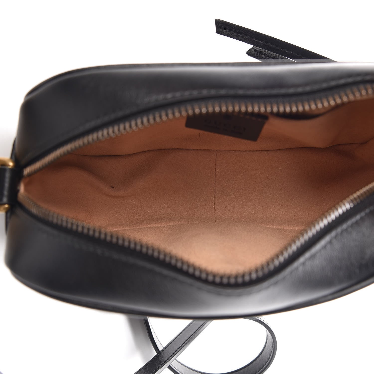 Gucci Calfskin Matelasse Mini GG Marmont Chain Shoulder Bag Black 5 of 8