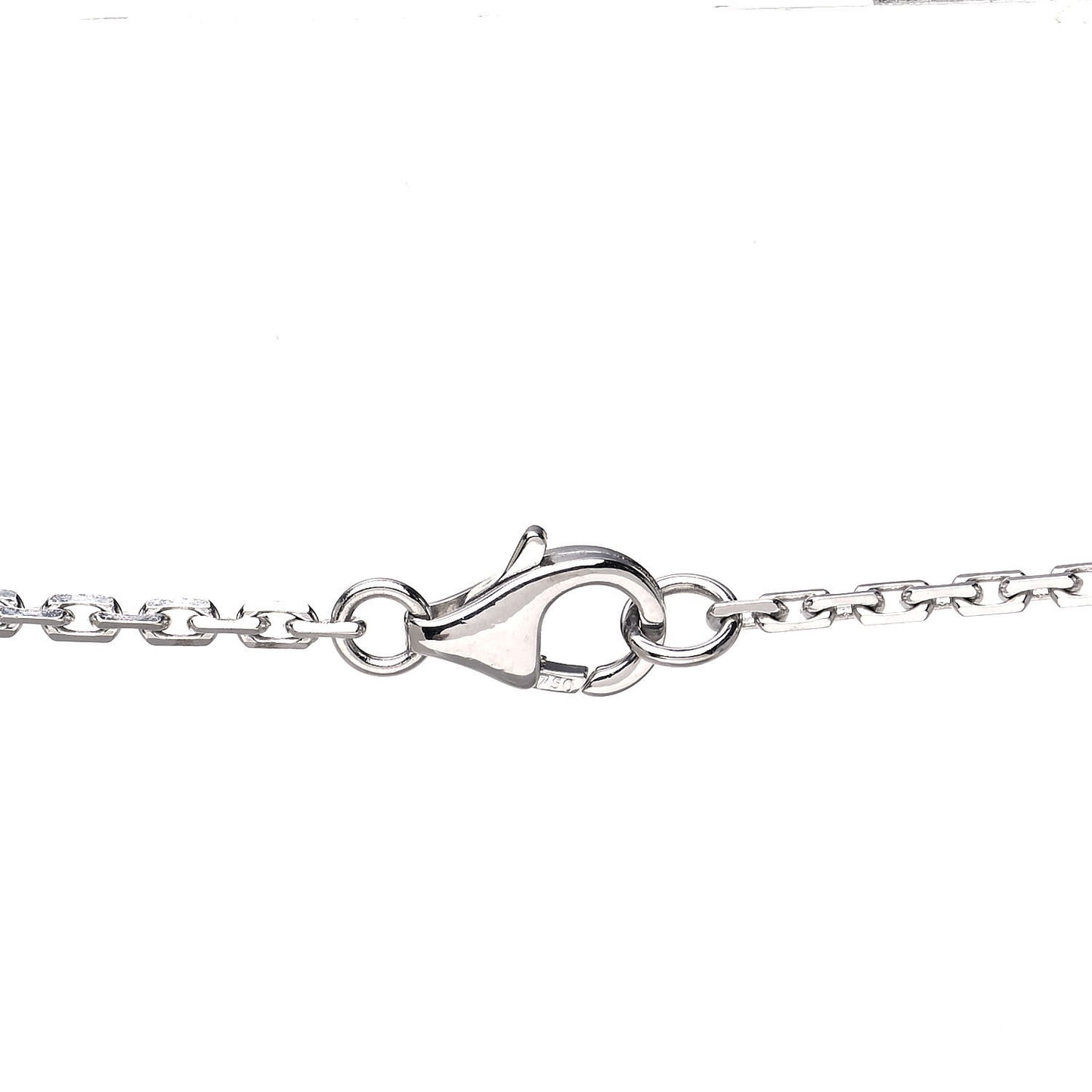 18K White Gold LOVE Pendant Necklace