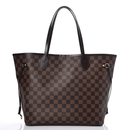 Louis Vuitton Damier Ebene Neo Neverfull MM Rose Ballerine 1 of 8