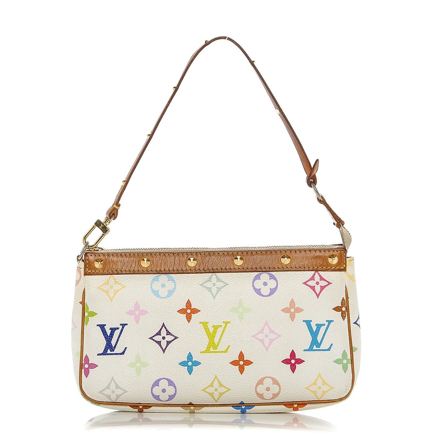 Monogram Multicolor Pochette Accessories White
