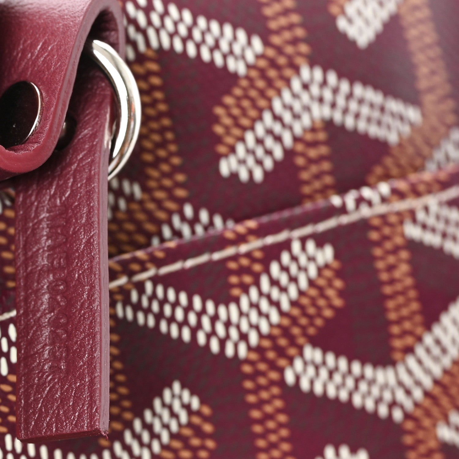Goyard Goyardine Boheme Hobo Burgundy 8 of 11