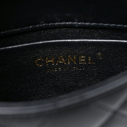 Chanel Lambskin Quilted CC Pocket Clutch With Chain Black 5 of 10