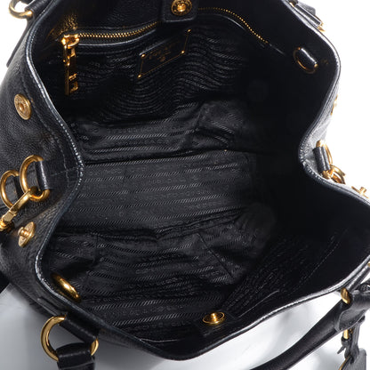 Prada Vitello Daino Medium Tote Nero Black 5 of 10