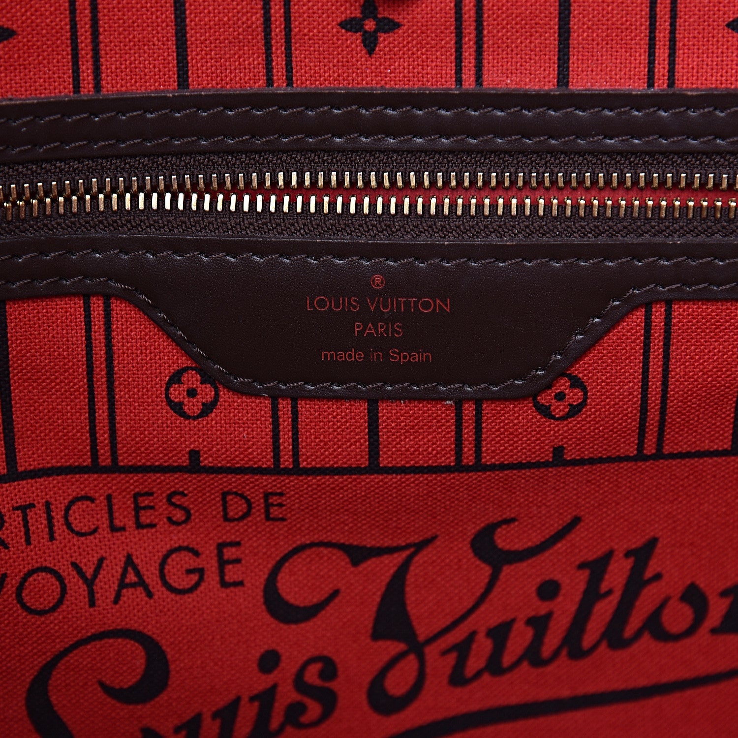 Louis Vuitton Damier Ebene Neverfull MM 6 of 10