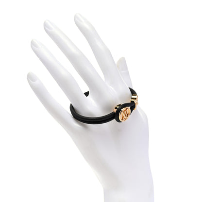 Louis Vuitton Calfskin Keep A Secret Bracelet Black 2 of 5