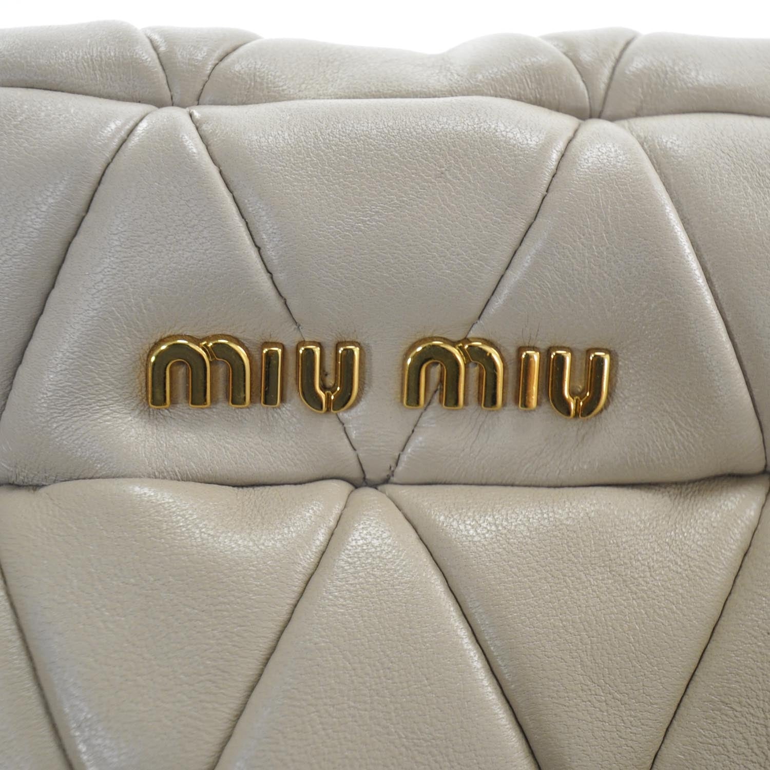 Miu Miu Nappa Shopping Pattina Shoulder Bag Calce 12 of 12