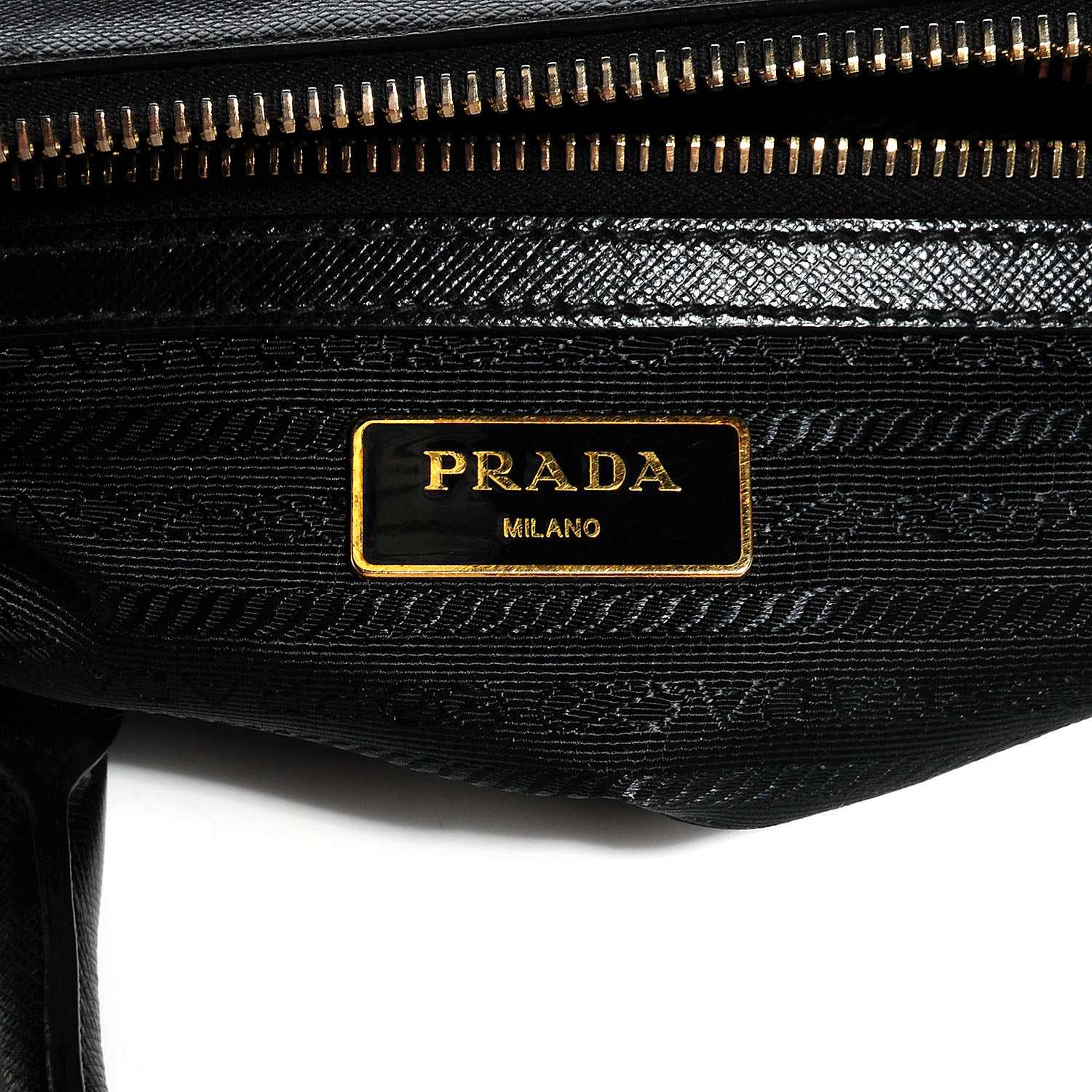 Prada Saffiano Lux Small Double Zip Tote Nero Black 6 of 11