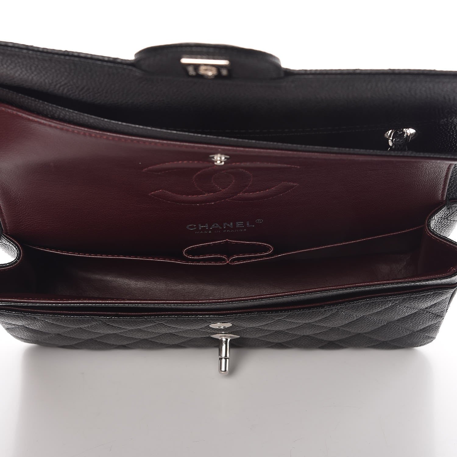 Chanel Caviar Quilted Medium Double Flap Black 5 of 9
