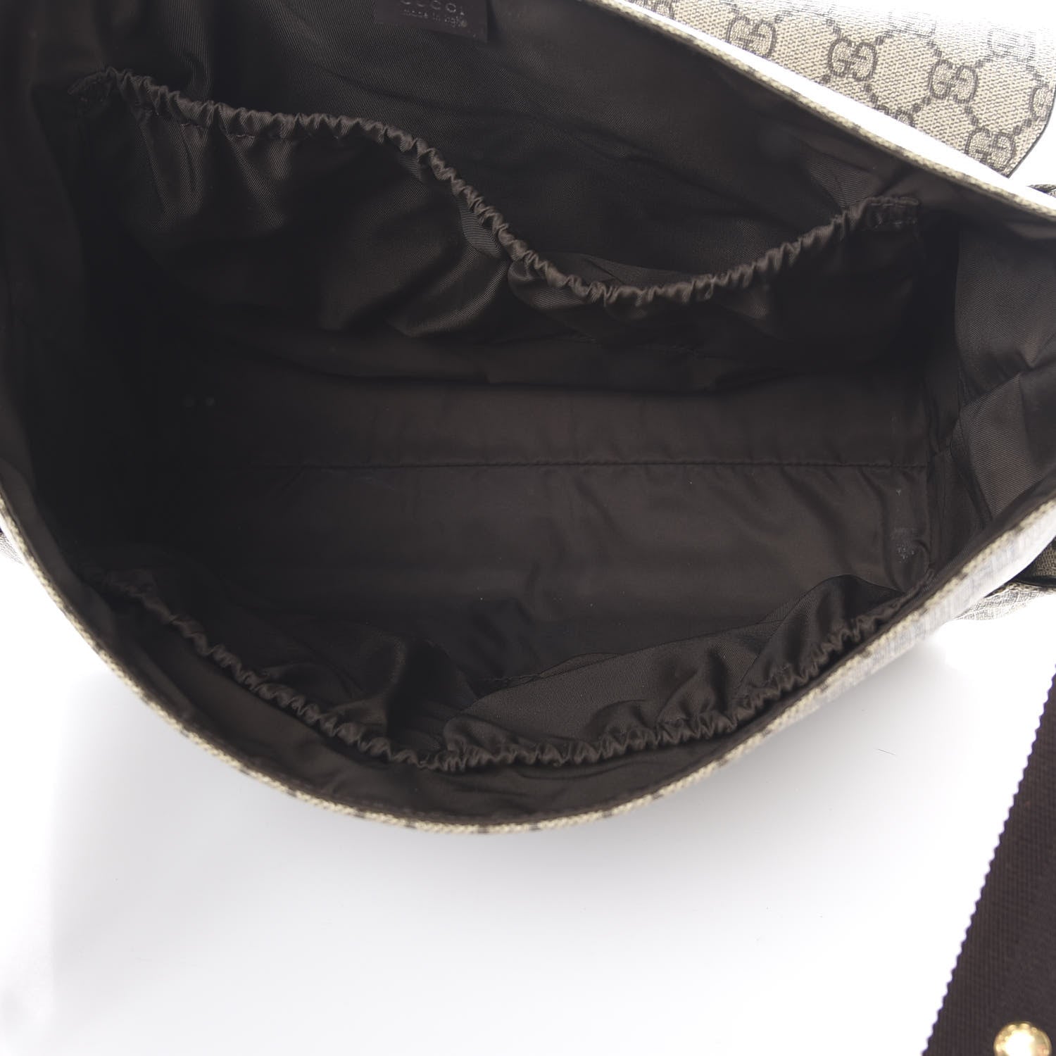 Gucci GG Plus Monogram Messenger Diaper Bag Dark Brown 5 of 21