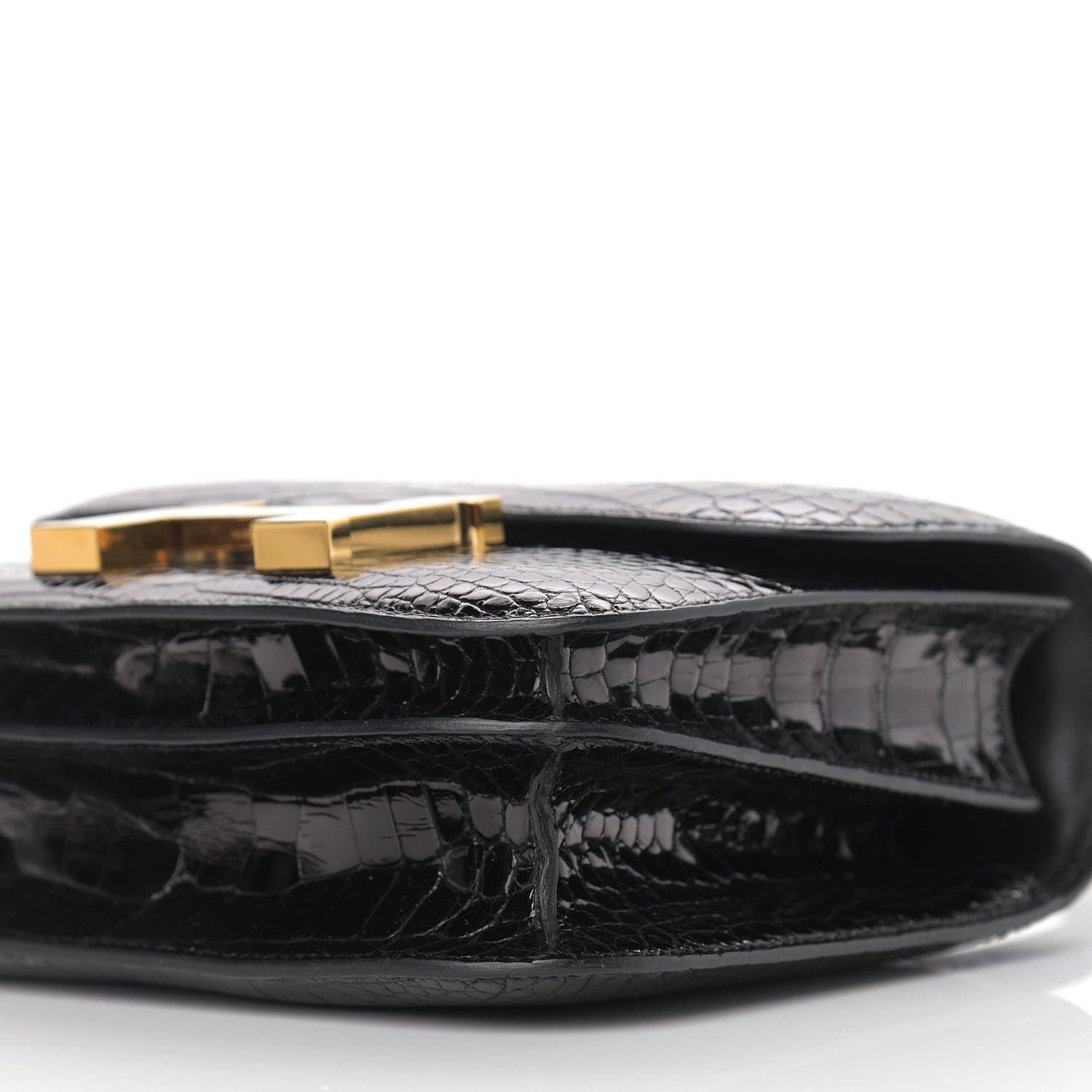 Hermes Shiny Alligator Constance 18 Black 12 of 12