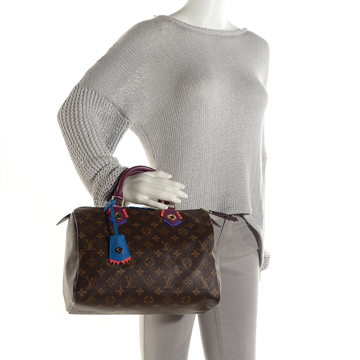 Monogram Totem Speedy 30 Magenta