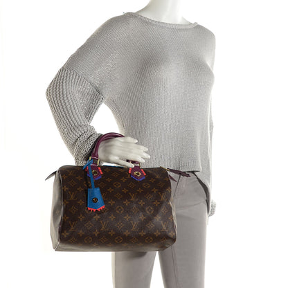 Louis Vuitton Monogram Totem Speedy 30 Magenta 2 of 7