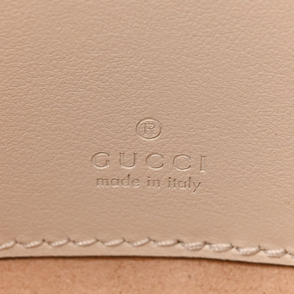 Gucci Calfskin Matelasse Monochrome GG Marmont Chain Mini Belt Bag Mystic White 6 of 11