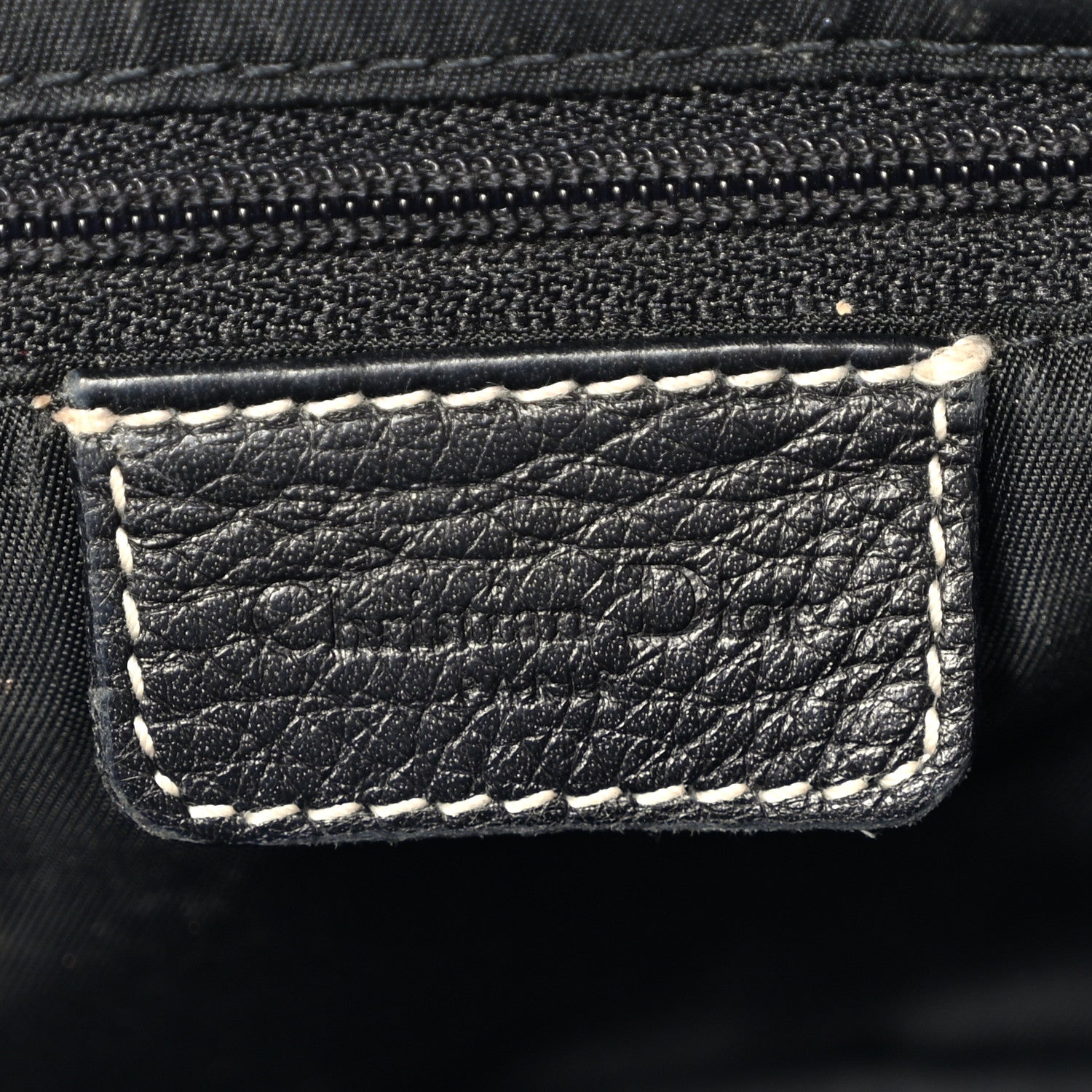 Christian Dior Calfskin Double Saddle Bag Black 6 of 10