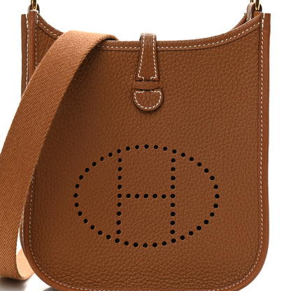 Hermes Taurillon Clemence Evelyne TPM Gold 8 of 10