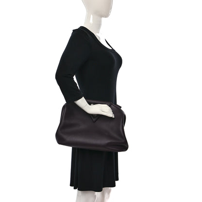 Bottega Veneta Calfskin Medium The Point Triangle Bag Grape 2 of 8
