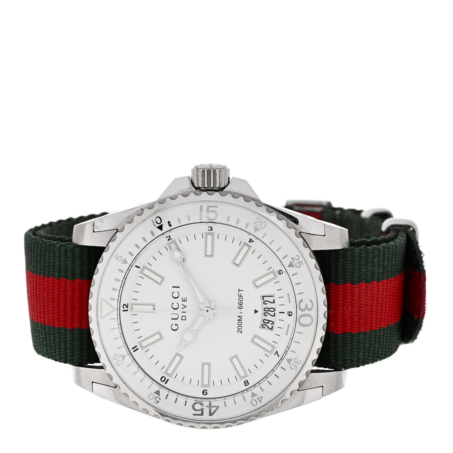 Stainless Steel Nylon 45mm Dive Quartz Watch