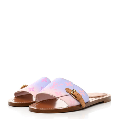 Louis Vuitton Monogram Spring in the City Lock It Flat Mule 36 Sunrise Pastel 3 of 8