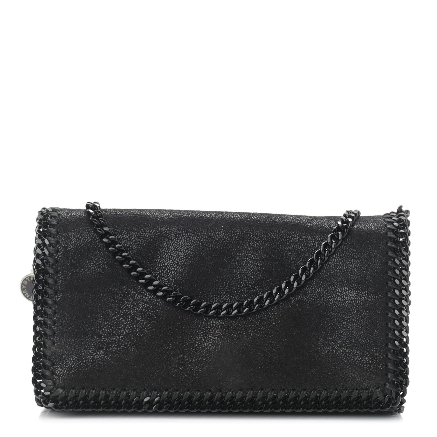 Stella McCartney Shaggy Deer Falabella Crossbody Clutch Black 1 of 11