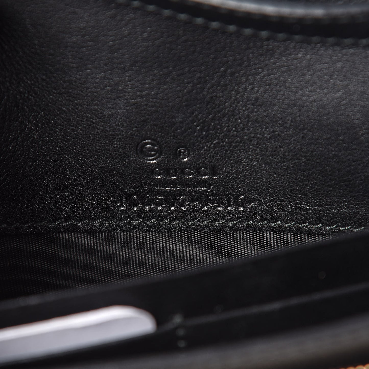 Microguccissima Crossbody Wallet Black