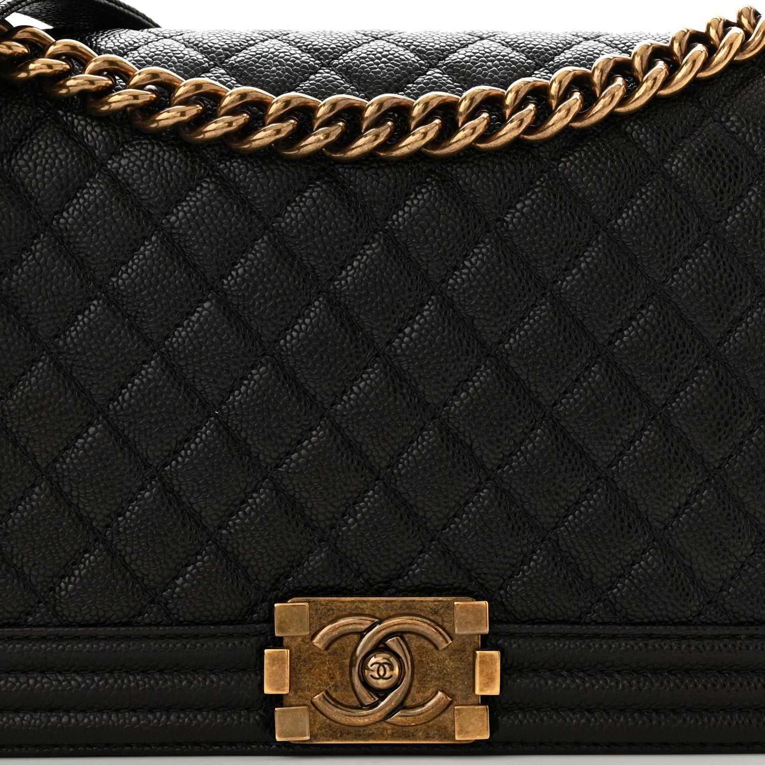 Chanel Caviar Quilted New Medium Boy Flap Black 7 of 10