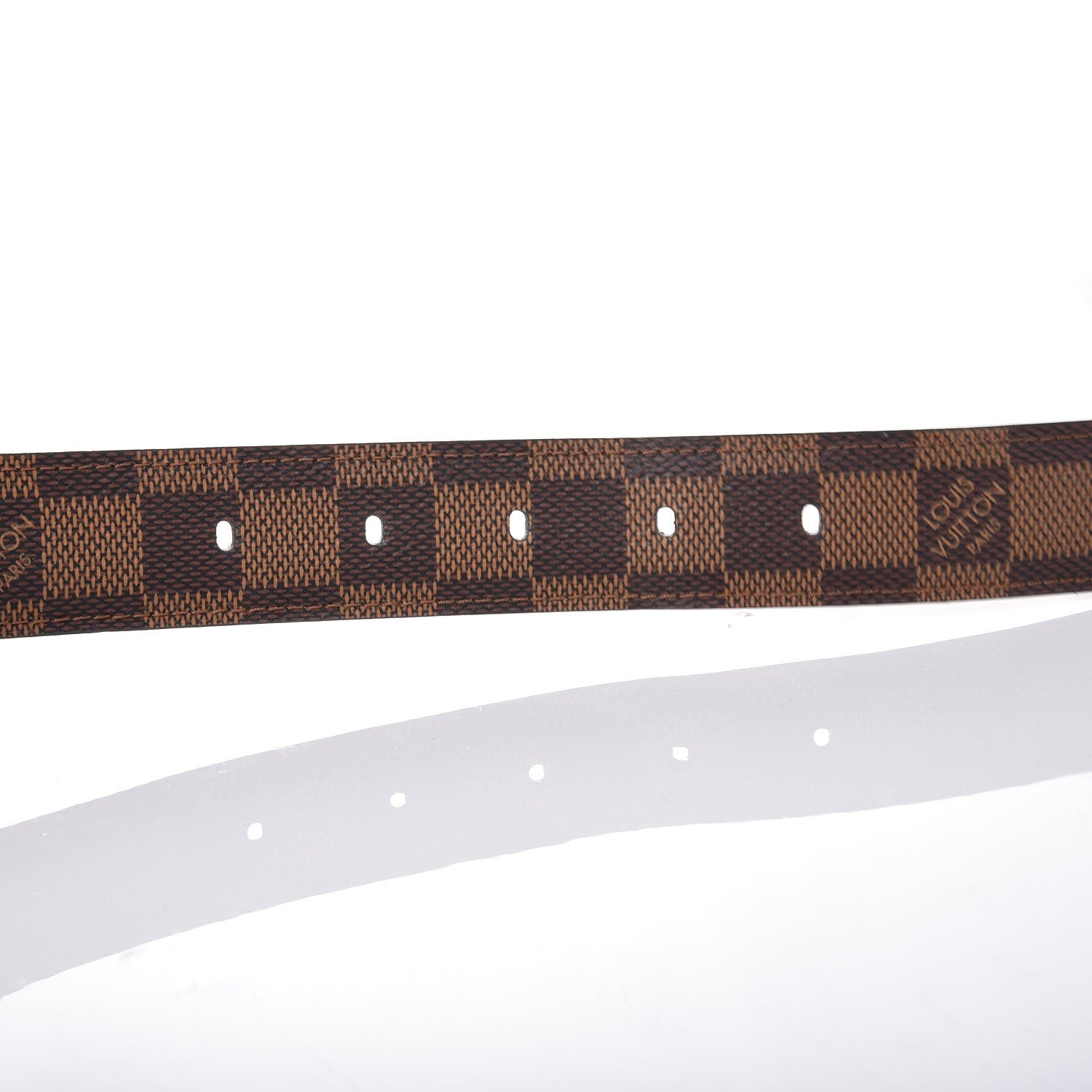 Louis Vuitton Damier Ebene 30mm Ellipse Belt 90 36 9 of 9